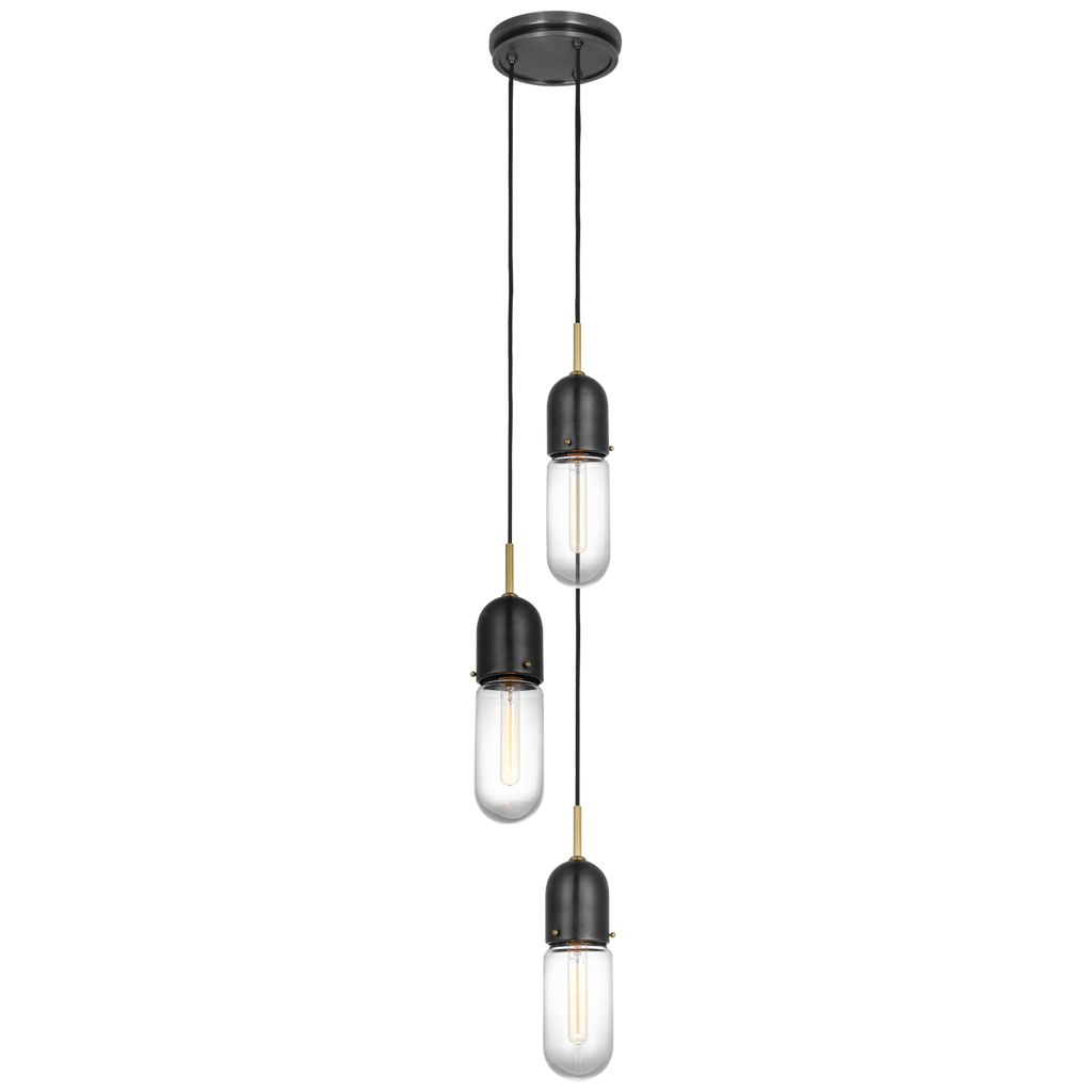TOB5646BZHABCG3 Thomas O'Brien Junio 3 Light Mini Chandelier | Main Image