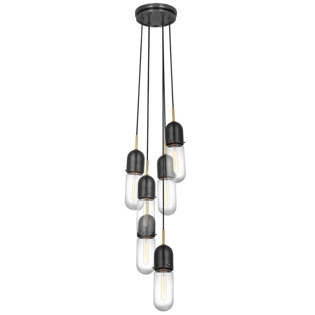 TOB5646BZHABCG6 Thomas O'Brien Junio 6 Light Mini Chandelier | Main Image