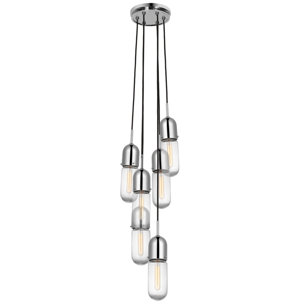 TOB5646PNCG6 Thomas O'Brien Junio 6 Light Mini Chandelier | Main Image