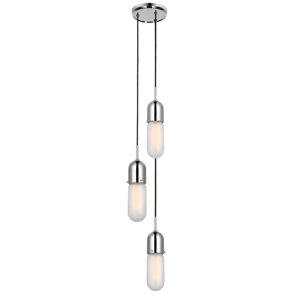 TOB5646PNFG3 Thomas O'Brien Junio 3 Light Mini Chandelier | Main Image