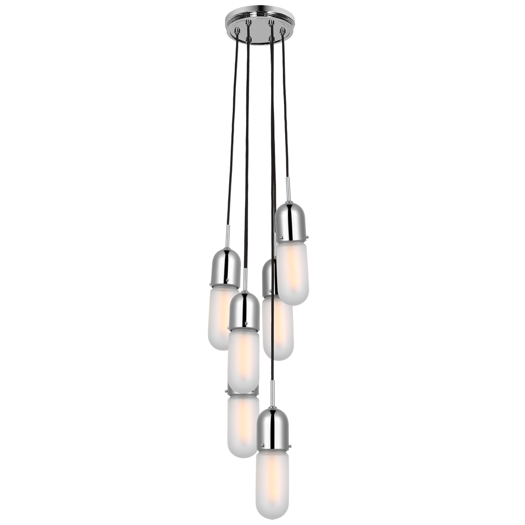 TOB5646PNFG6 Thomas O'Brien Junio 6 Light Mini Chandelier | Main Image