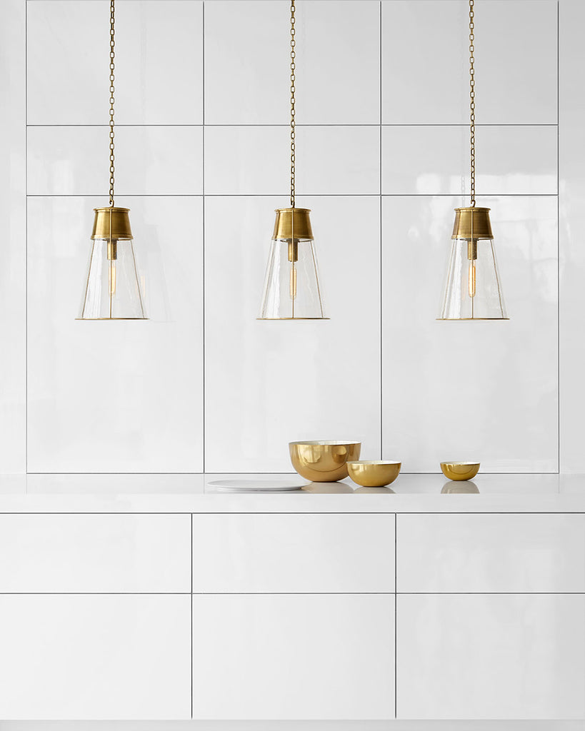 TOB5753HABSG Thomas O'Brien Robinson 1 Light Pendants | Lifestyle Image