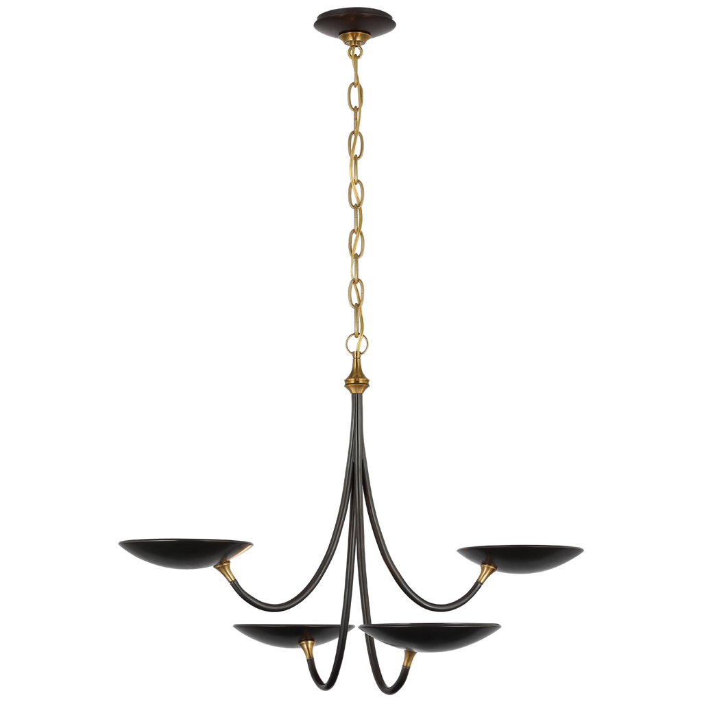 TOB5780BZHAB Thomas O'Brien Keira 1 Light Chandelier | Main Image