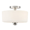 TRA-A3302-PN Travis 2 Light Semi Flush | Main Image