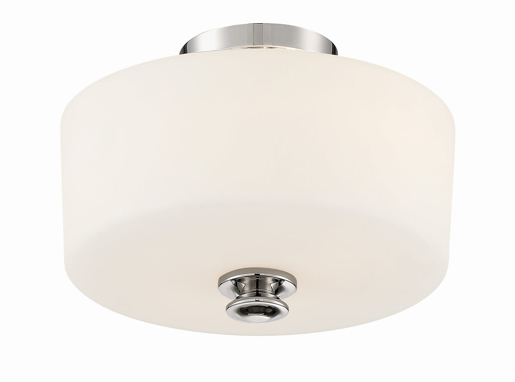 TRA-A3302-PN Travis 2 Light Semi Flush | Alternate Image