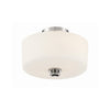 Crystorama Travis 12.5'' Semi Flush Mount in Polished Nickel - Additional View