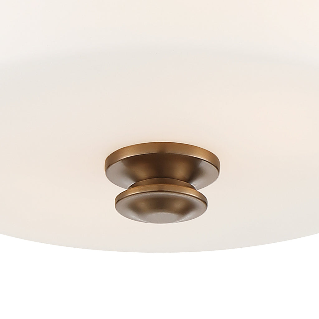 Crystorama Travis 12.5'' Semi Flush Mount in Vibrant Gold - Additional View