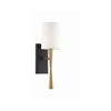 Crystorama Trenton 5.5'' Sconce in Aged Brass + Black Forged - Additional View