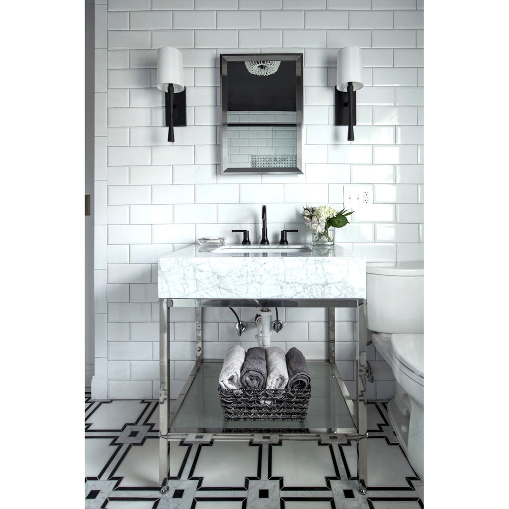 Crystorama Trenton 5.5'' Sconce in Black Forged - Lifestyle View