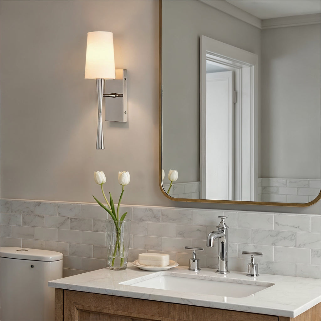 TRE-221-OP-PN Trenton 5'' Sconce | Lifestyle Image