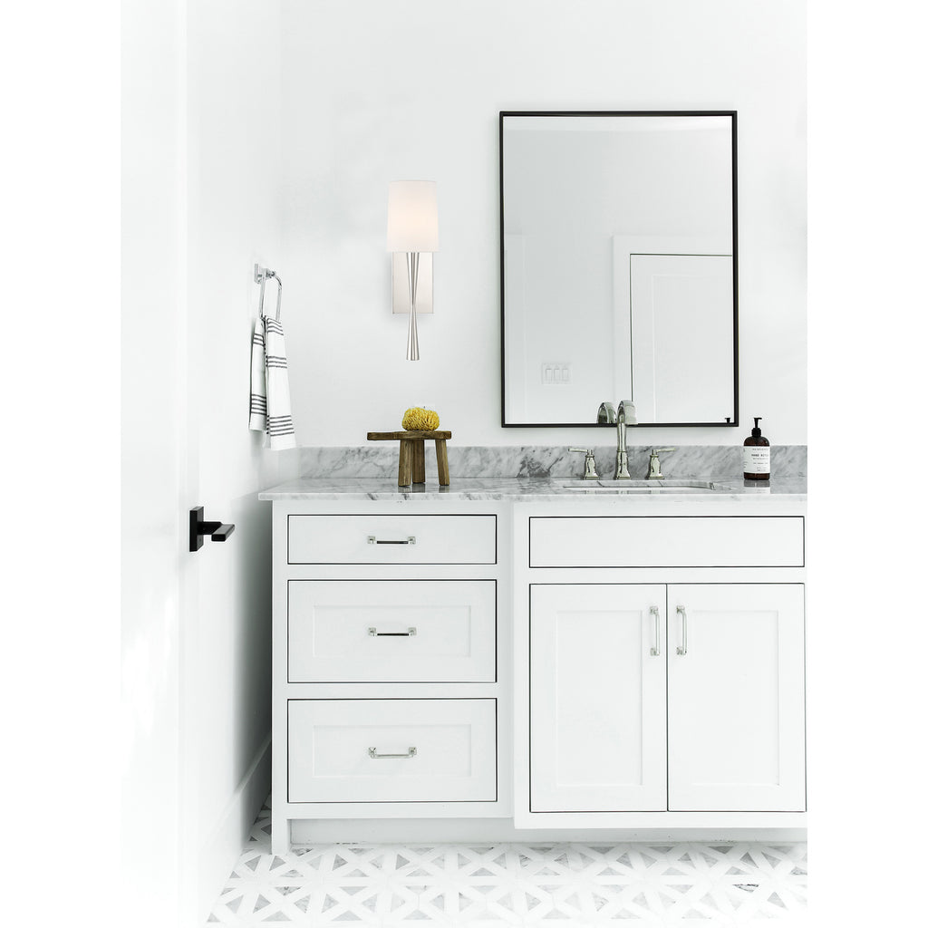 Crystorama Trenton 5.5'' Sconce in Polished Nickel - Lifestyle View