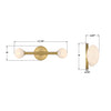 TRL-2801-LG Terrell 17.75'' LED Bathroom Vanity | Dimensions Image