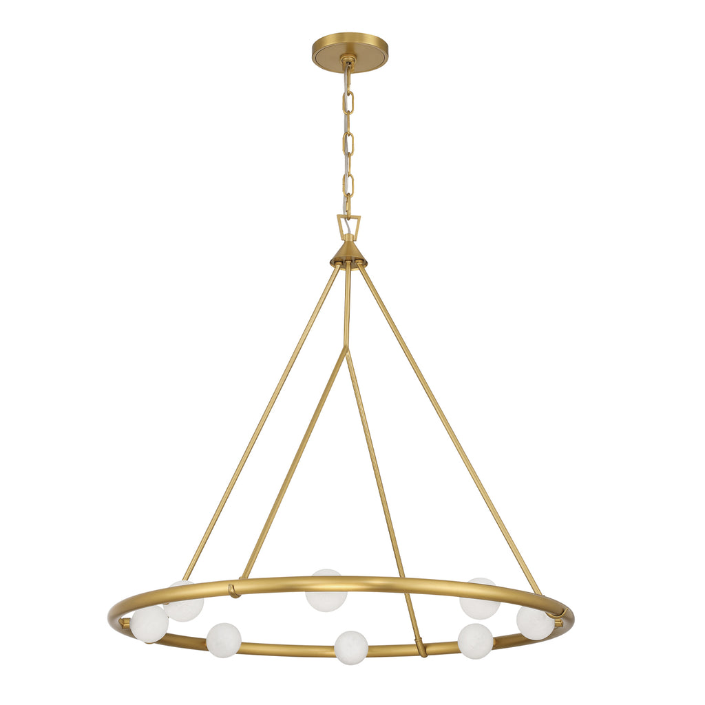 Crystorama Terrell 29.5'' LED Chandelier in Luxe Gold - Additional View