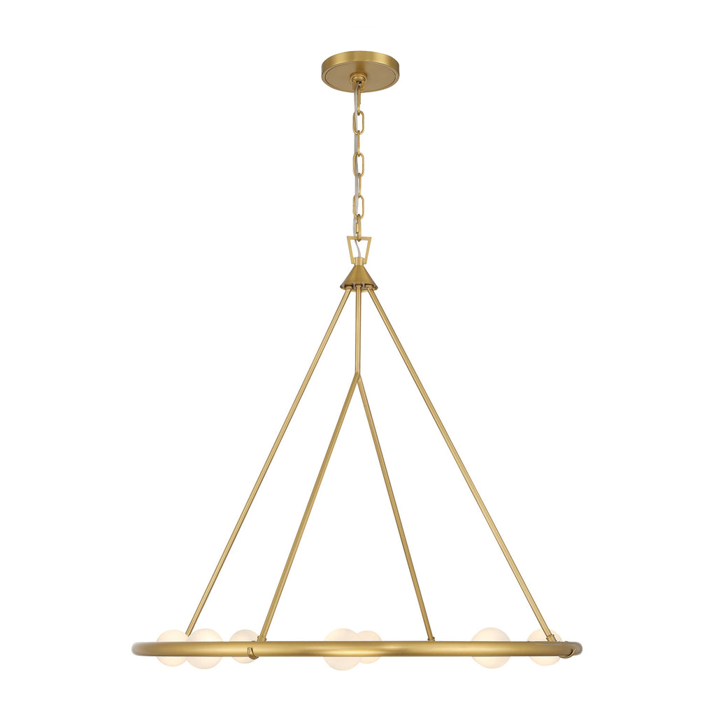 Crystorama Terrell 29.5'' LED Chandelier in Luxe Gold - Additional View