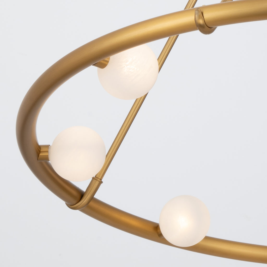 Crystorama Terrell 29.5'' LED Chandelier in Luxe Gold - Additional View