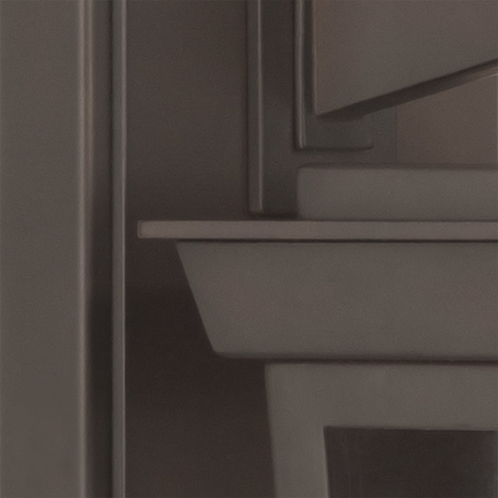 Crystorama Belmont 12'' Outdoor Sconce - Twilight Bronze Finish Detail