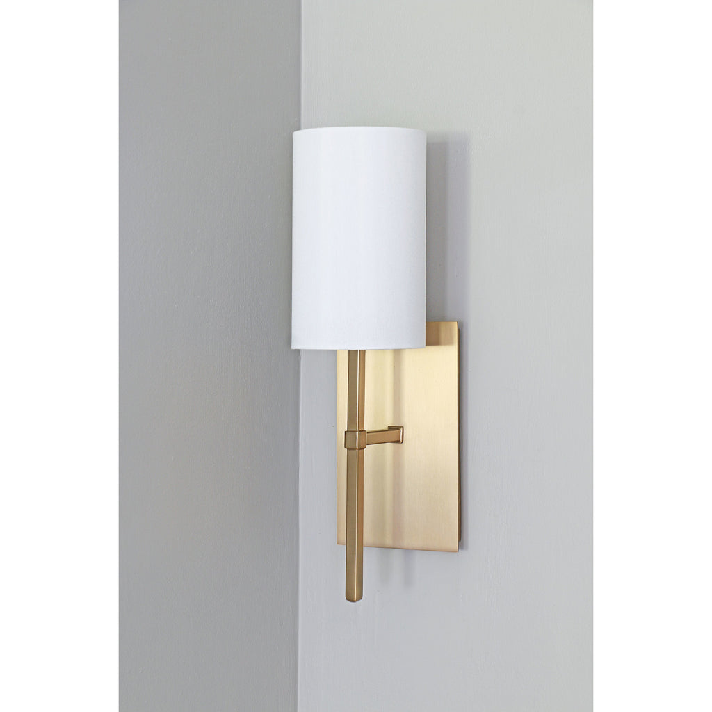 Crystorama Veronica 5'' Sconce in Aged Brass - Lifestyle View