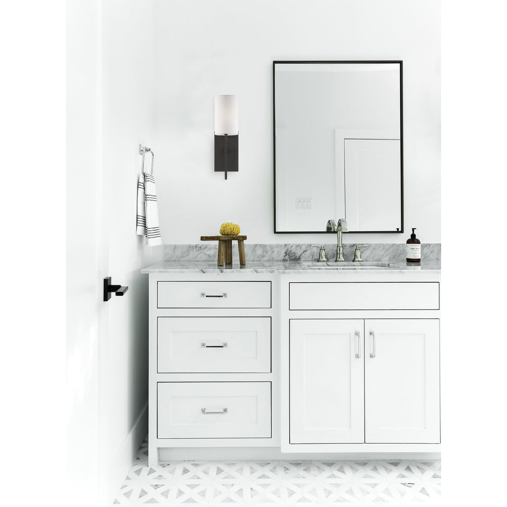 Crystorama Veronica 5'' Sconce in Black Forged - Lifestyle View