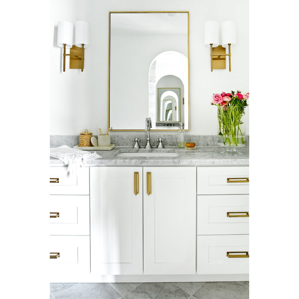 Crystorama Veronica 11'' Sconce in Aged Brass - Lifestyle View