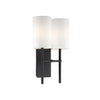 Crystorama Veronica 11'' Sconce in Black Forged - Additional View