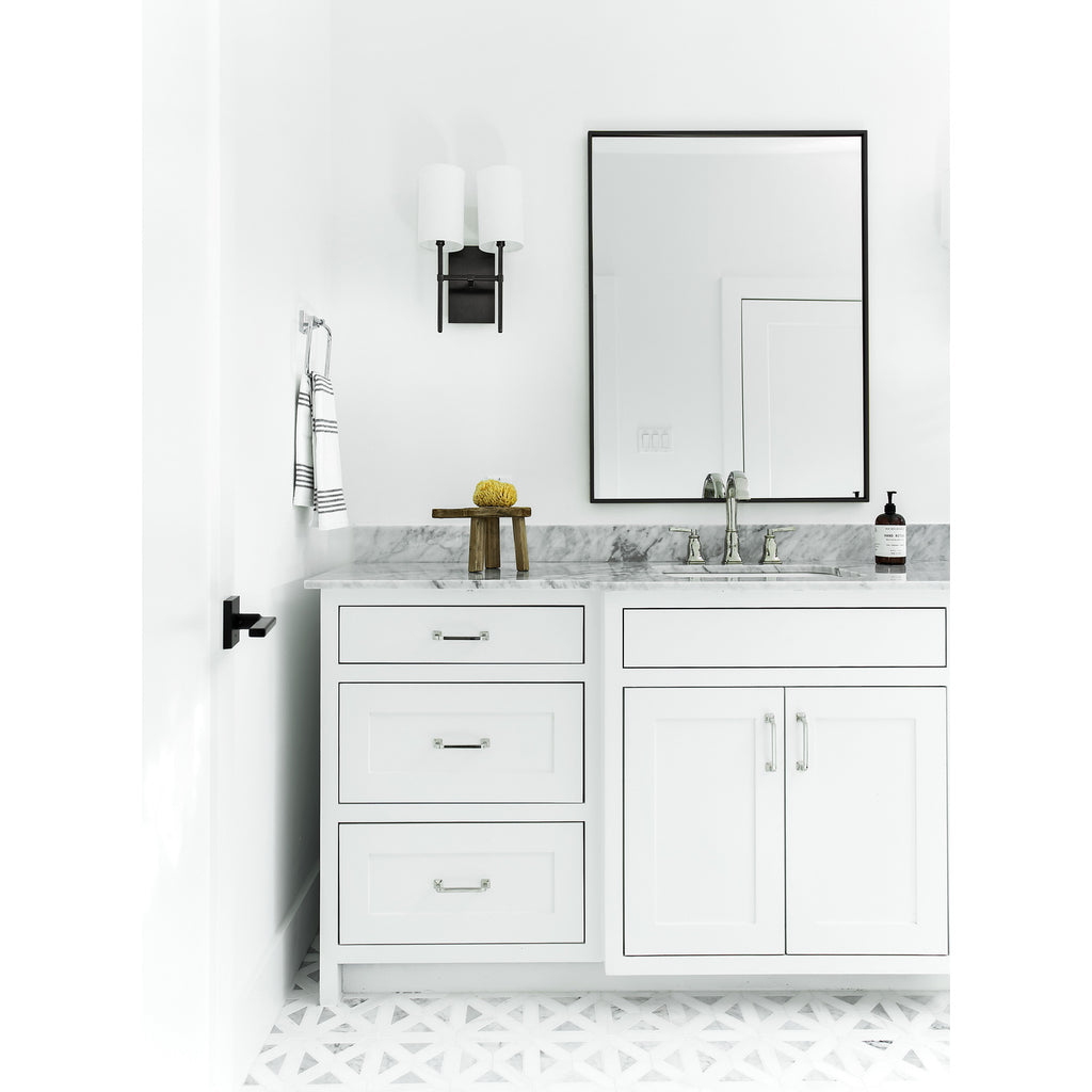 Crystorama Veronica 11'' Sconce in Black Forged - Lifestyle View