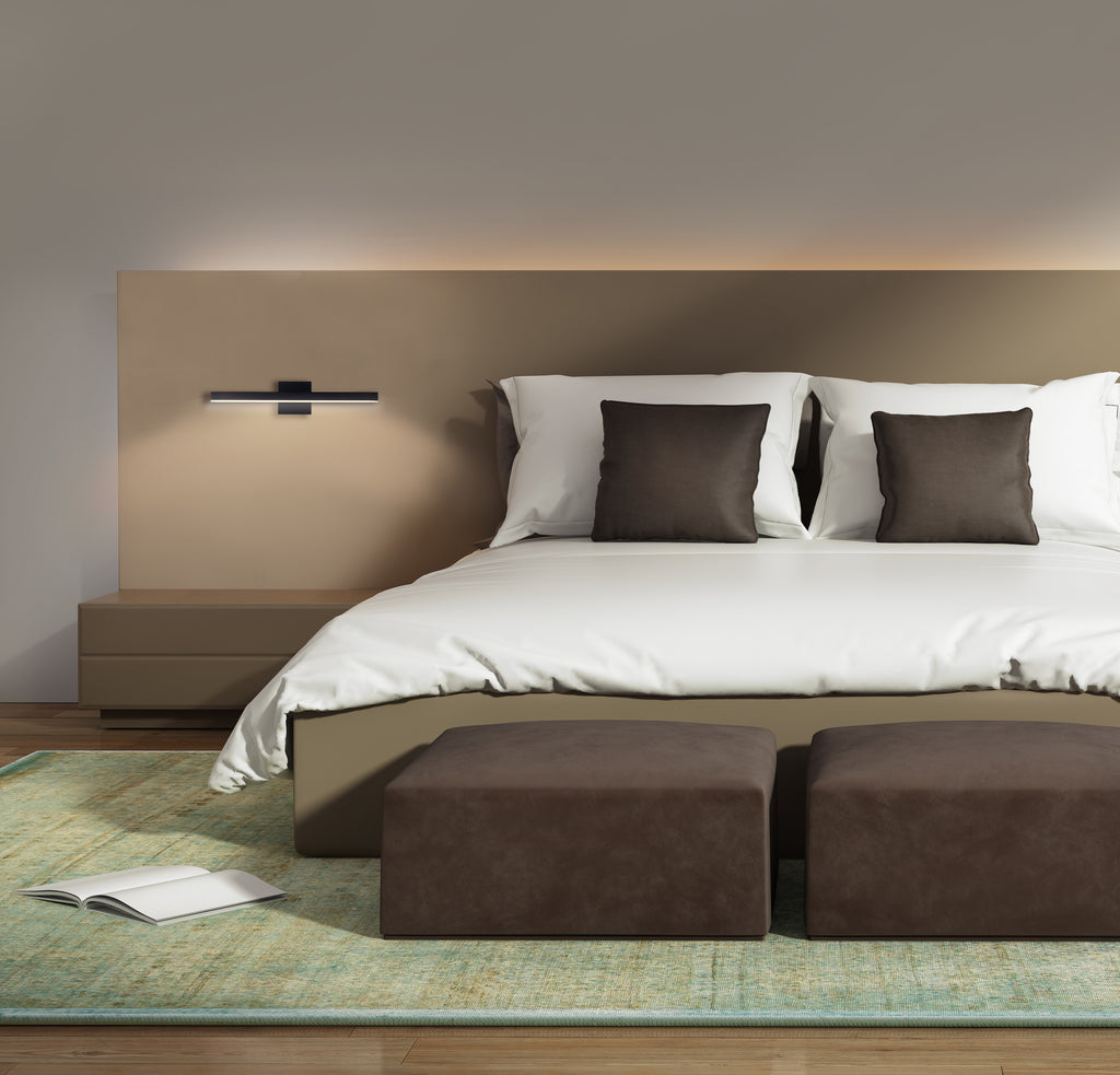 VL10323-BK Vega 1 Light Sconce | Lifestyle Image