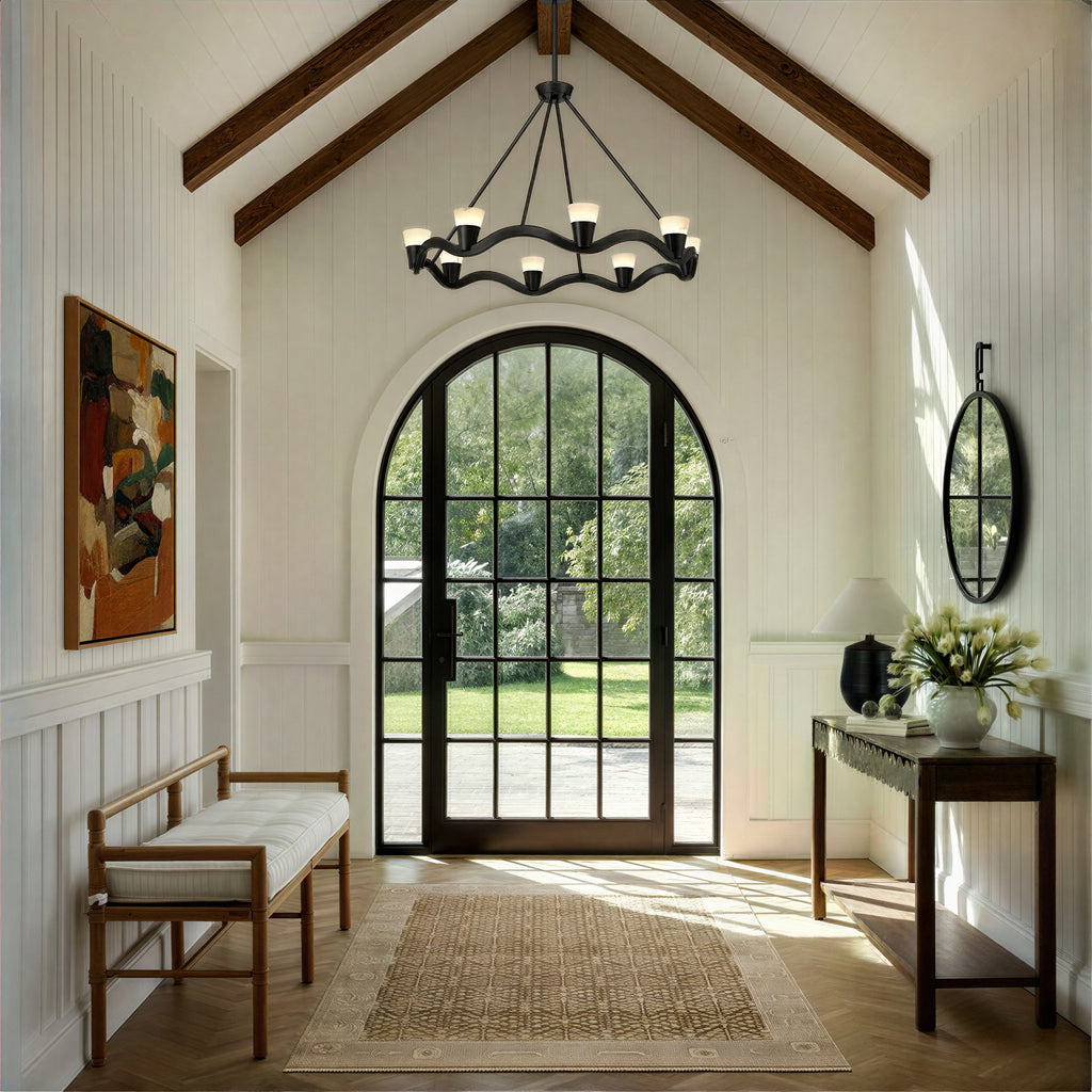 VNC-6508-NB Vance 39'' Integrated LED Chandelier | Lifestyle Image