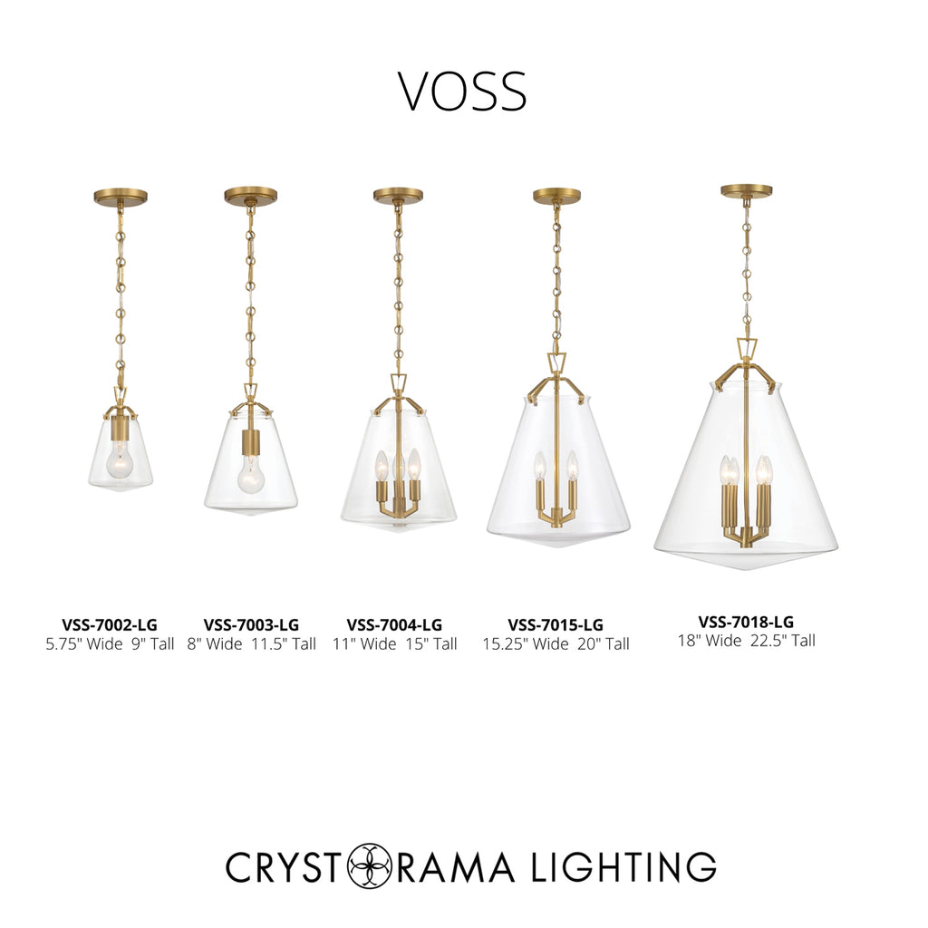 Crystorama Voss 15.25'' Pendant - Collection Image