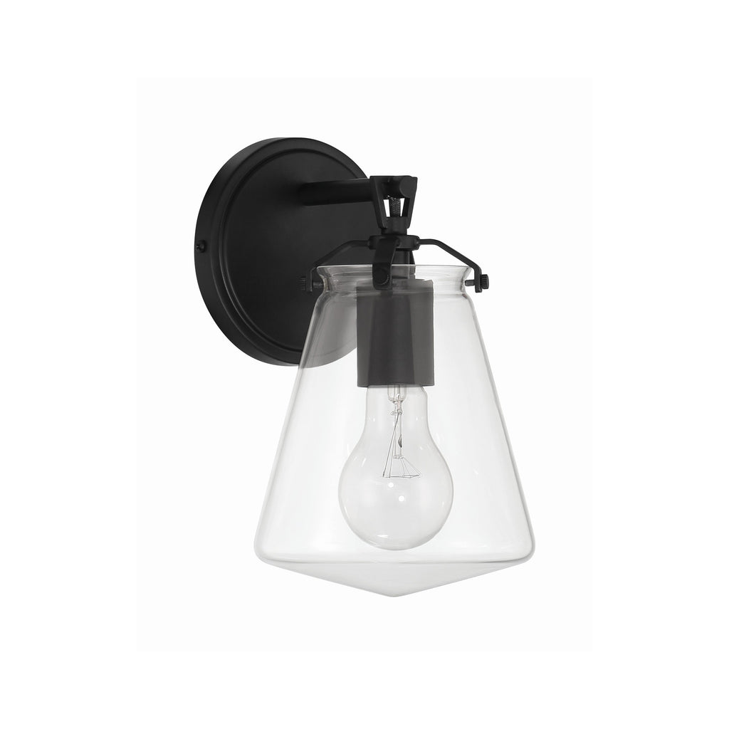 Crystorama Voss 5.75'' Sconce in Matte Black - Additional View