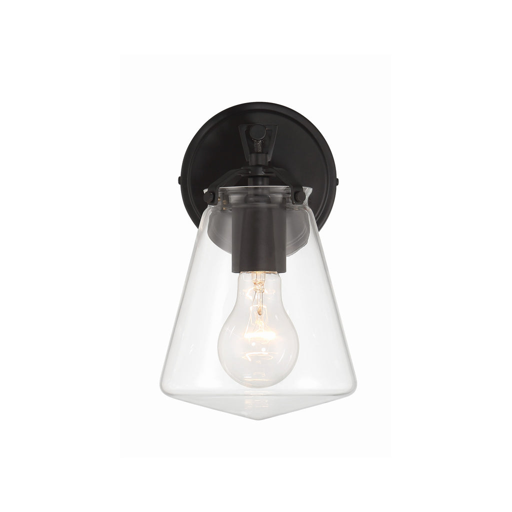 Crystorama Voss 5.75'' Sconce in Matte Black - Additional View