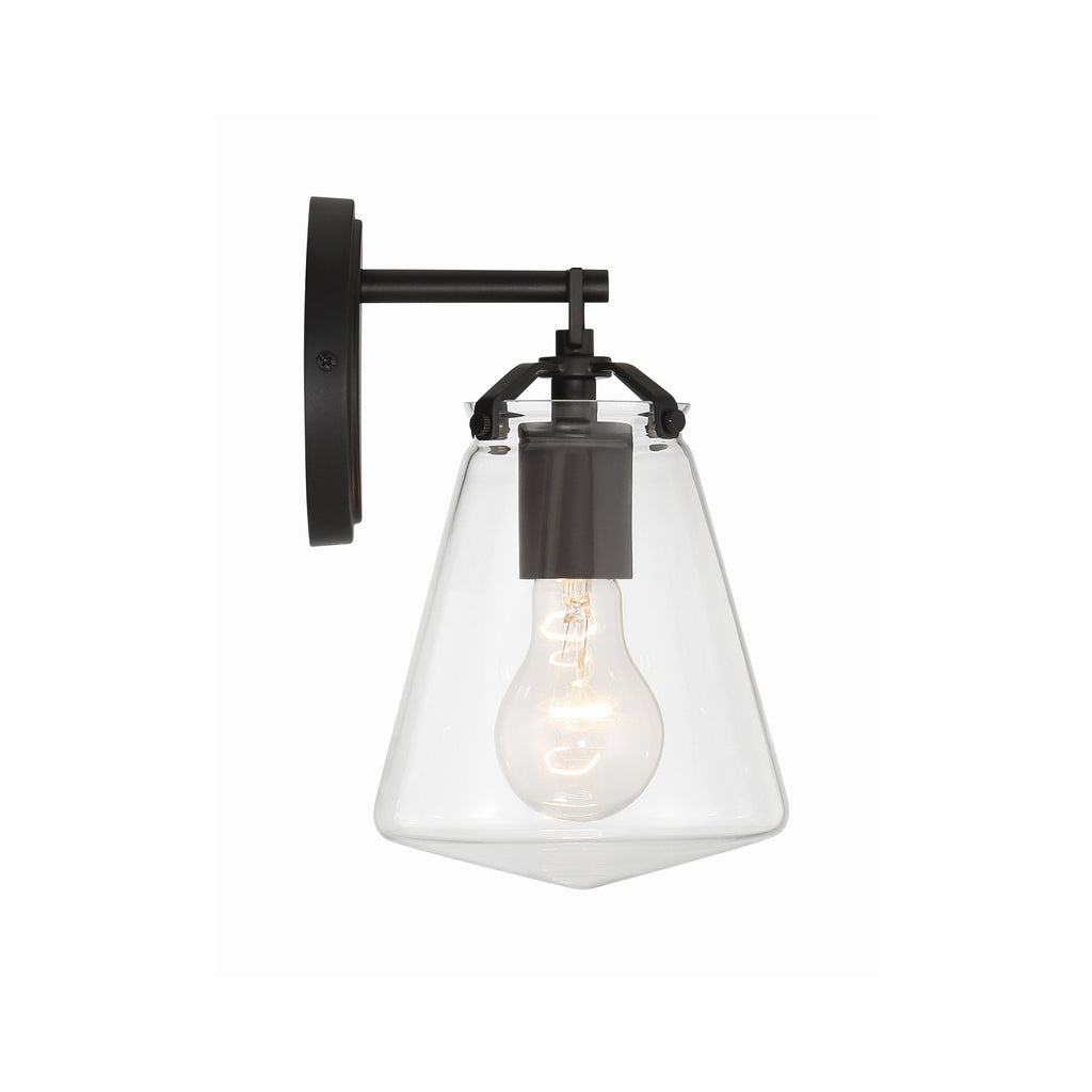 Crystorama Voss 5.75'' Sconce in Matte Black - Additional View