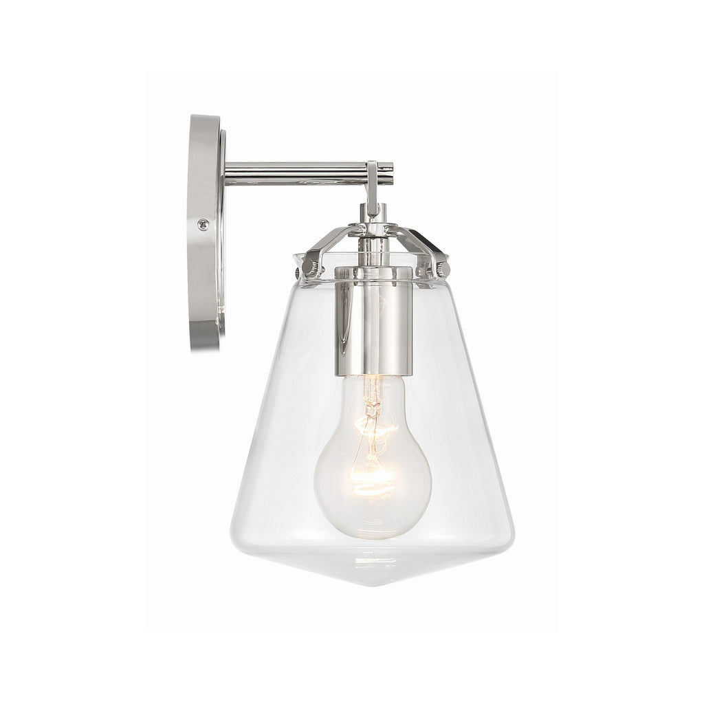 Crystorama Voss 5.75'' Sconce in Polished Nickel - Additional View