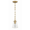 Crystorama Voss 5.75'' Pendant in Luxe Gold - Additional View