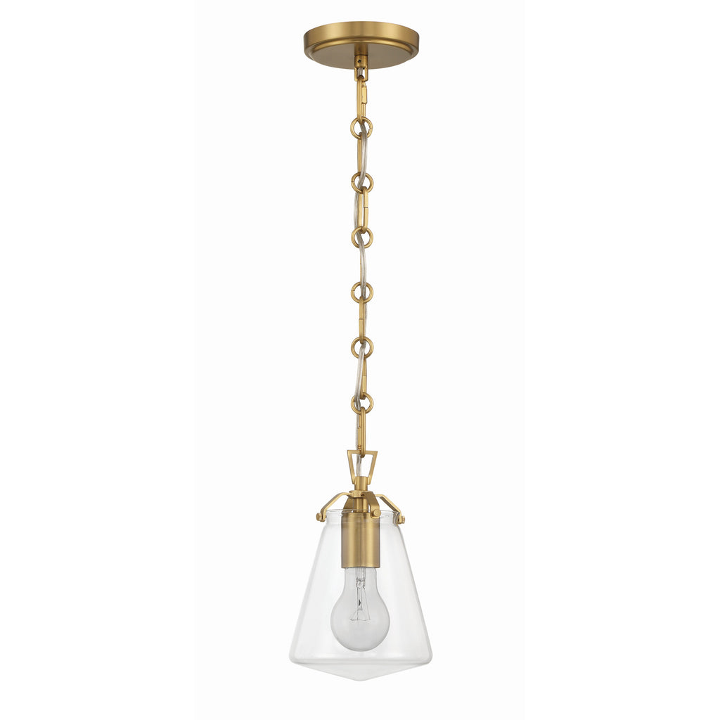 Crystorama Voss 5.75'' Pendant in Luxe Gold - Additional View