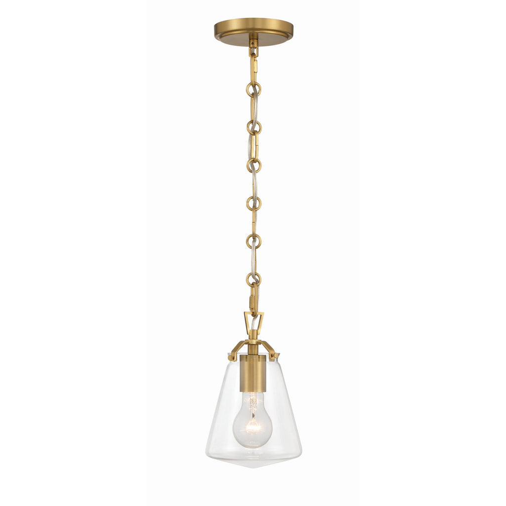 Crystorama Voss 5.75'' Pendant in Luxe Gold - Additional View