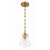 Crystorama Voss 5.75'' Pendant in Luxe Gold - Additional View