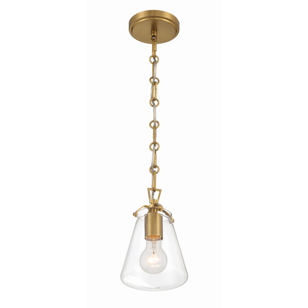 Crystorama Voss 5.75'' Pendant in Luxe Gold - Additional View