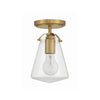 Crystorama Voss 5.75'' Semi Flush Mount in Luxe Gold - Additional View
