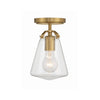 Crystorama Voss 5.75'' Semi Flush Mount in Luxe Gold - Additional View
