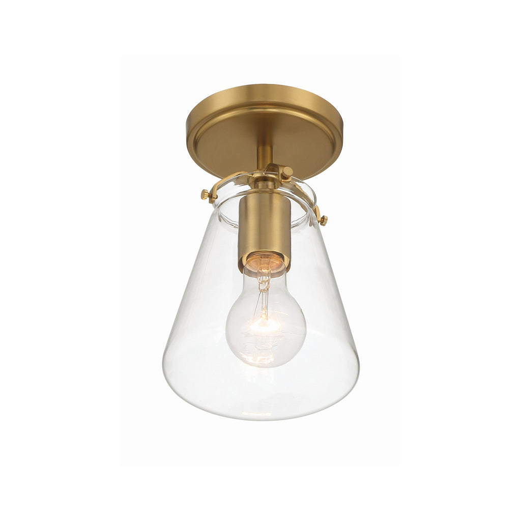 Crystorama Voss 5.75'' Semi Flush Mount in Luxe Gold - Additional View