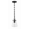 Crystorama Voss 5.75'' Pendant in Matte Black - Additional View