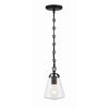 Crystorama Voss 5.75'' Pendant in Matte Black - Additional View