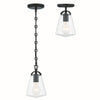 Crystorama Voss 5.75'' Pendant in Matte Black - Additional View