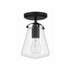 Crystorama Voss 5.75'' Semi Flush Mount in Matte Black - Additional View