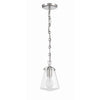 Crystorama Voss 5.75'' Pendant in Polished Nickel - Additional View