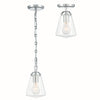 Crystorama Voss 5.75'' Pendant in Polished Nickel - Additional View