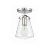 Crystorama Voss 5.75'' Semi Flush Mount in Polished Nickel - Additional View