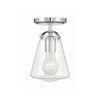 Crystorama Voss 5.75'' Semi Flush Mount in Polished Nickel - Additional View
