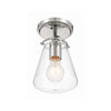 Crystorama Voss 5.75'' Semi Flush Mount in Polished Nickel - Additional View