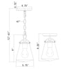 Crystorama Voss 5.75'' Pendant - Product Dimensions